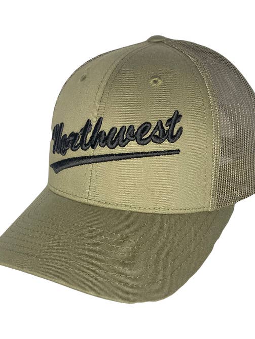 ATHLETIC SCRIPT NORTHWEST Retro Trucker Hat